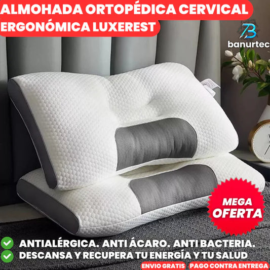 Almohada Ortopédica Cervical Ergonómica 3D | LuxeRest™